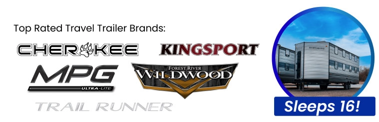 Top Rated Travel Trailer Brands: Cherokee, Kingsport, MPG, Forest River, and Trail Runner
